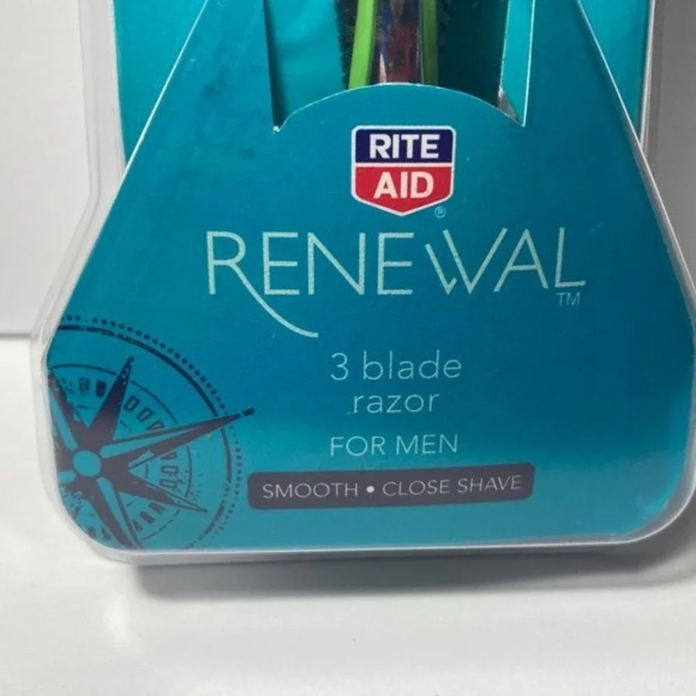 Rite Aid Renewal 3 Blade Razor for Men w/3 Refills